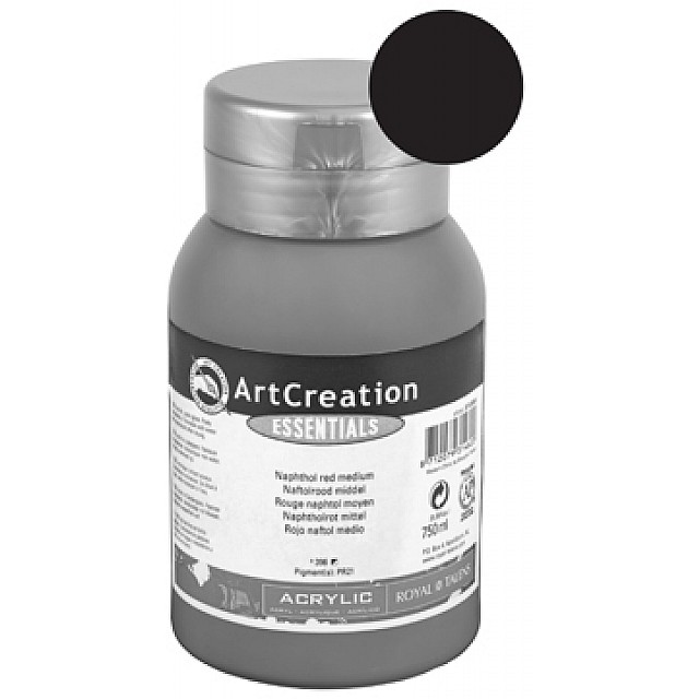 ACRYL AC IVOORZWART TUBE 750ML
