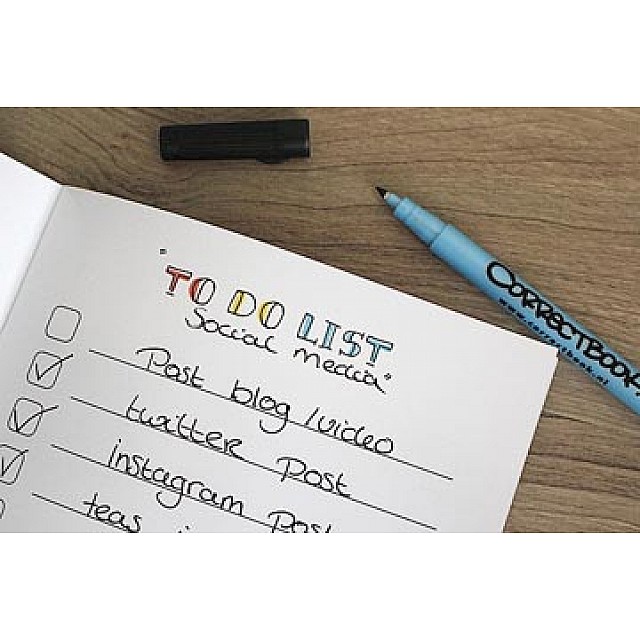 CORRECTBOOK FINELINER ZWART