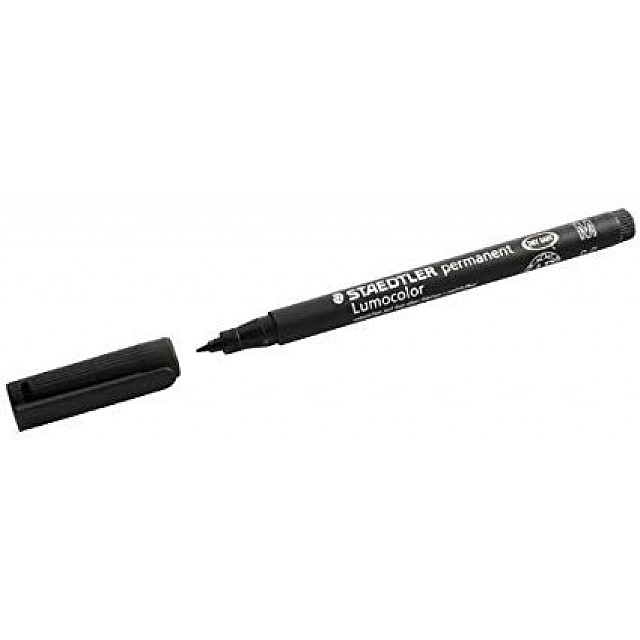 STAEDTLER LUMO PERMANENT ZWART 1.0MM PSTUK