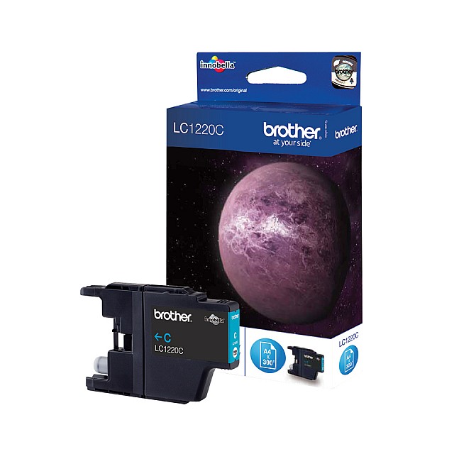 BROTHER LC-1220 inktcartridge cyaan standard capacity 300 pa