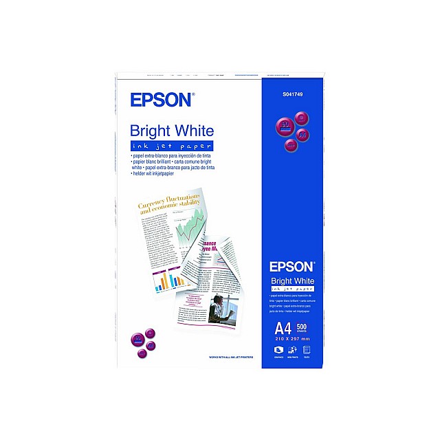 EPSON Paper helder wit inktjet 90g/m2 A4 500 sheets 1-pack