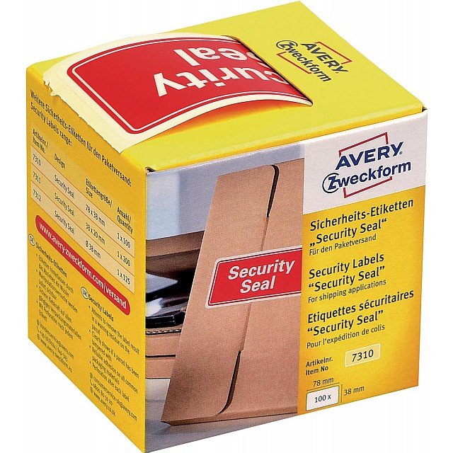 AVERY SECURITY ETIKETTEN 100ST