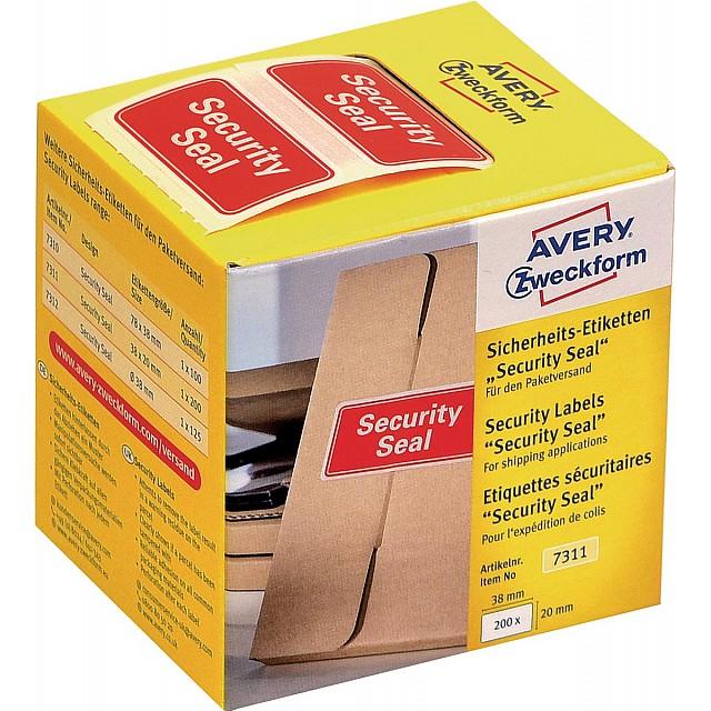 AVERY SECURITY ETIKETTEN 200ST