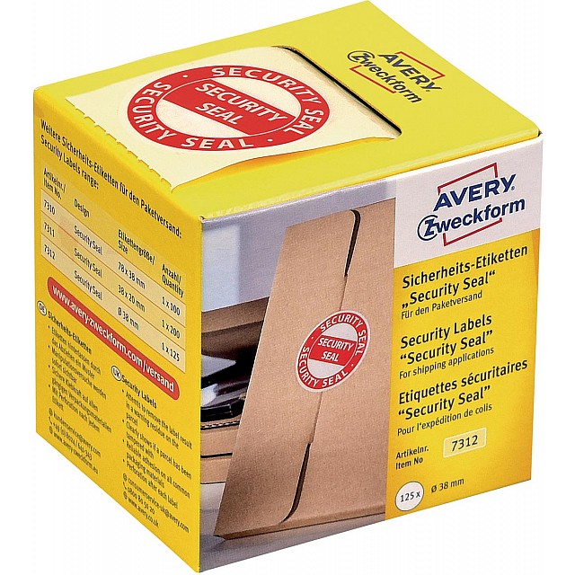 AVERY SECURITY ETIKETTEN 125ST