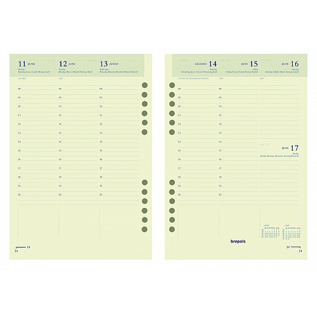 BREPOLS VULLING BREFAX7 WEEK/2PG 510