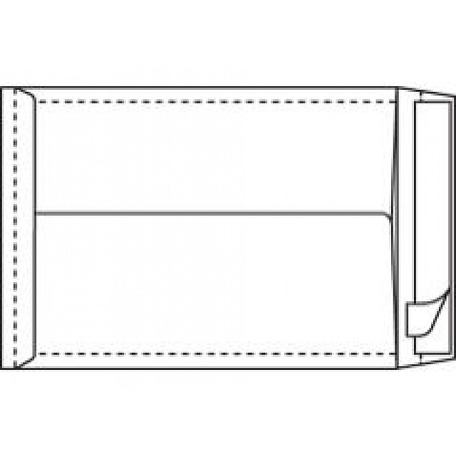 ENVELOP 229x324x25 STRIP ZONDER VENSTER BRUIN 250ST
