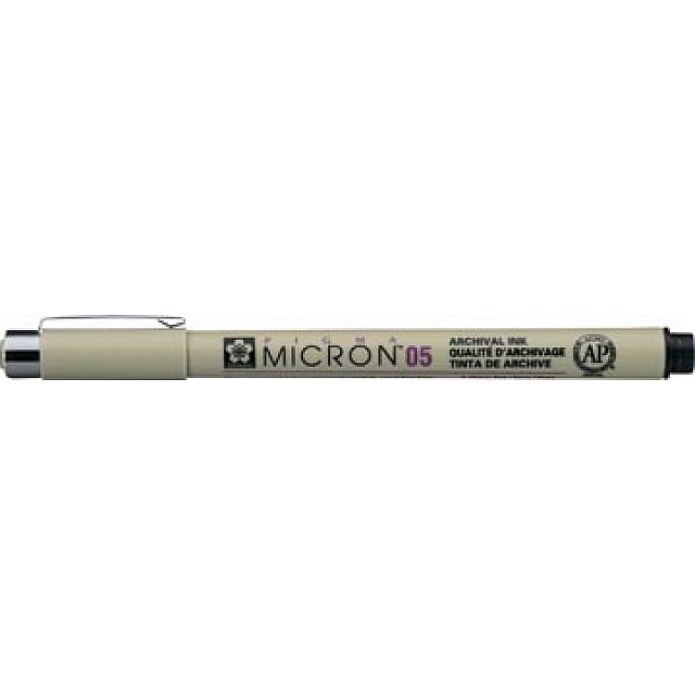 TEKENSTIFT PIGMA ZWART 0,45MM