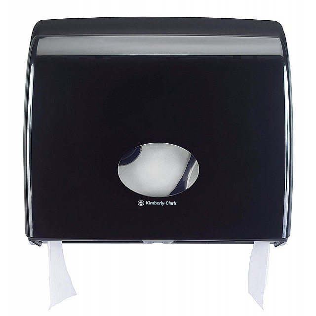 AQUARIUS TOILETPAPIER DISPENSER JUMBO ZWART