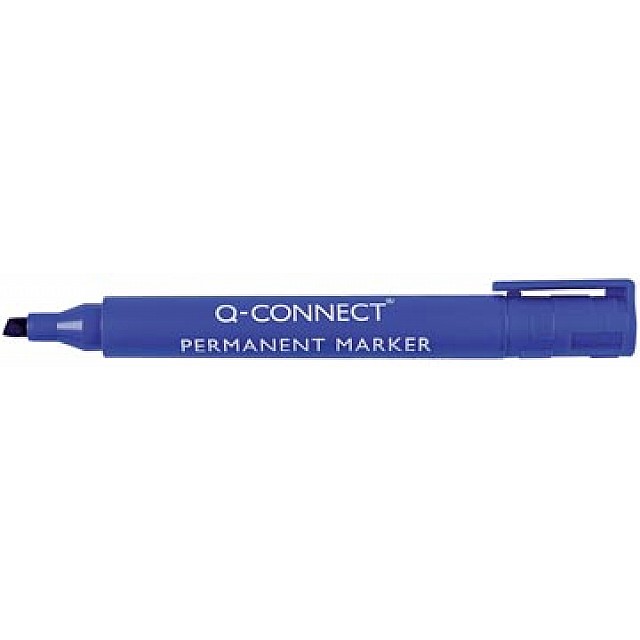 Q-CONNECT PERMANENTE MARKER SCHUIN BLAUW