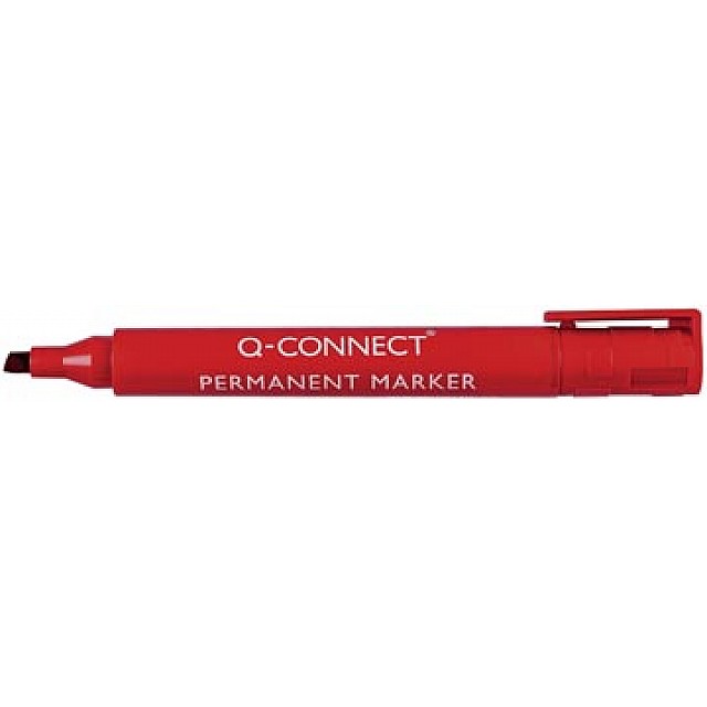 Q-CONNECT PERMANENTE MARKER SCHUIN ROOD