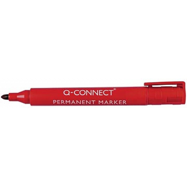 Q-CONNECT PERMANENTE MARKER ROND ROOD