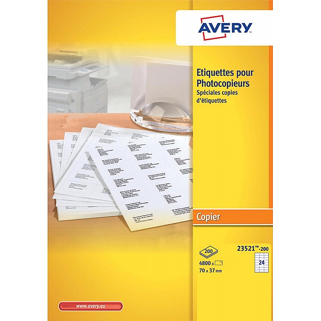 KOPIEERETIK. WIT 70X37 DS 4800