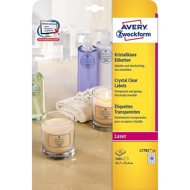 CRYSTAL ETIK 45,7X25,4 1000ST