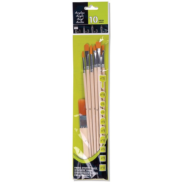 PENSEEL ACRYLVERF ASS SET 10