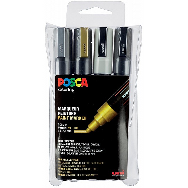 POSCA PAINTMARKER 2,5 METAL 4X