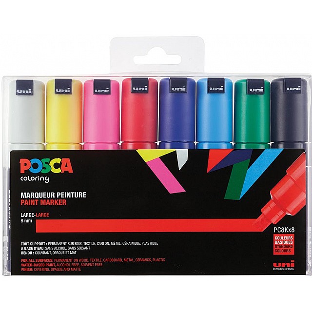 PAINTMARKER POSCA 8MM 8X