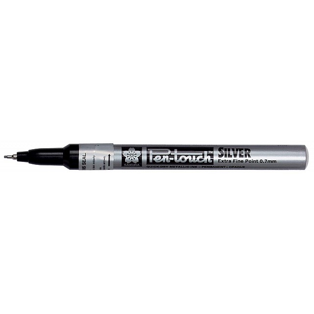 MARKER PEN-TOUCH 0,7 EF ZILVER