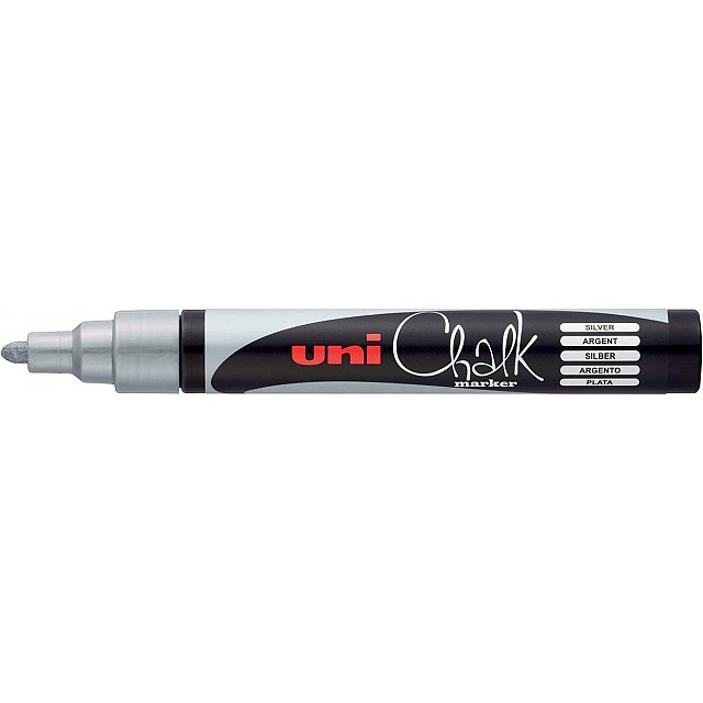 UNI KRIJTMARKER MED ZILVER