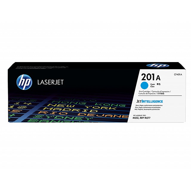 HP 201A original Toner cartridge CF401A cyan 1.330 pages sta