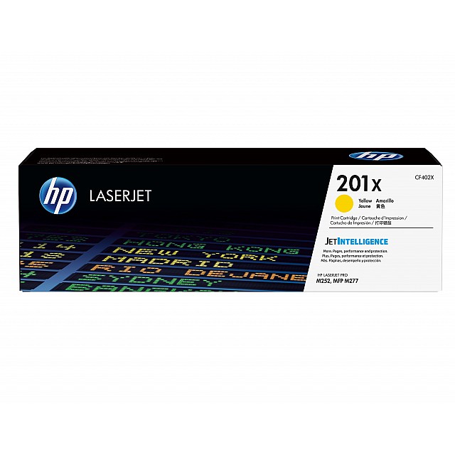 HP 201X original Toner cartridge CF402X yellow 2.300 pages h