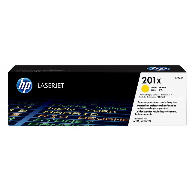 HP 201X original Toner cartridge CF402X yellow 2.300 pages h
