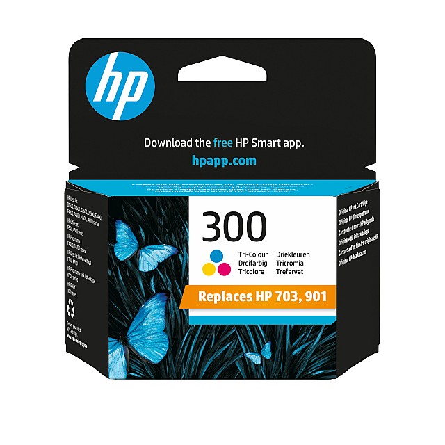 HP 300 original Ink cartridge CC643EE UUS tri-colour standar