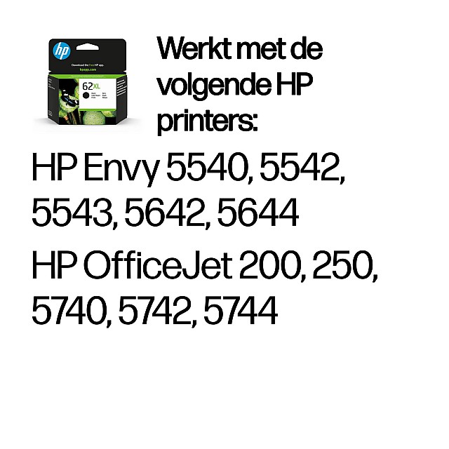 HP 62XL original Ink cartridge C2P05AE UUS black high capaci