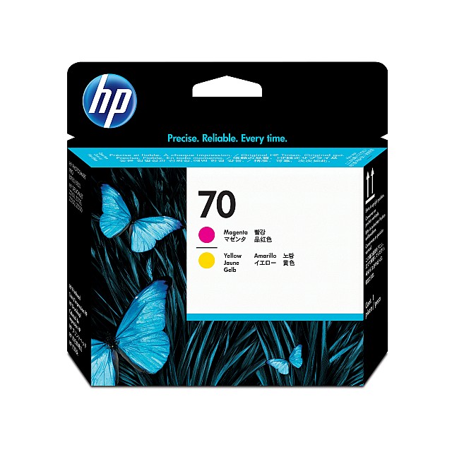 HP 70 original printhead C9406A magenta and yellow standard