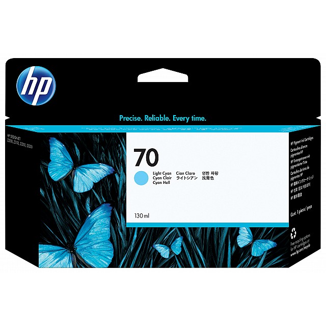 HP 70 original Ink cartridge C9390A light cyan standard capa