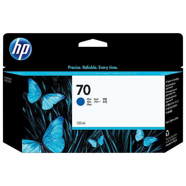 HP 70 original Ink cartridge C9458A blue standard capacity 1