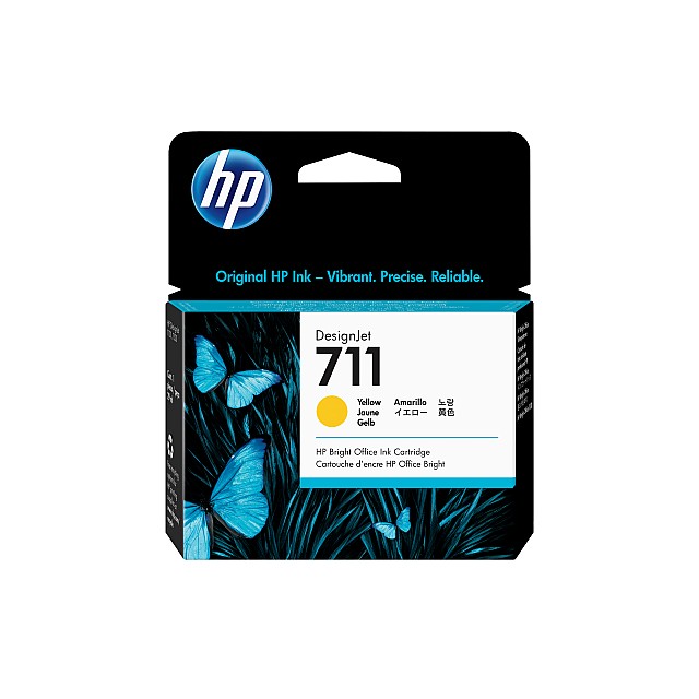 HP 711 original Ink cartridge CZ132A yellow standard capacit