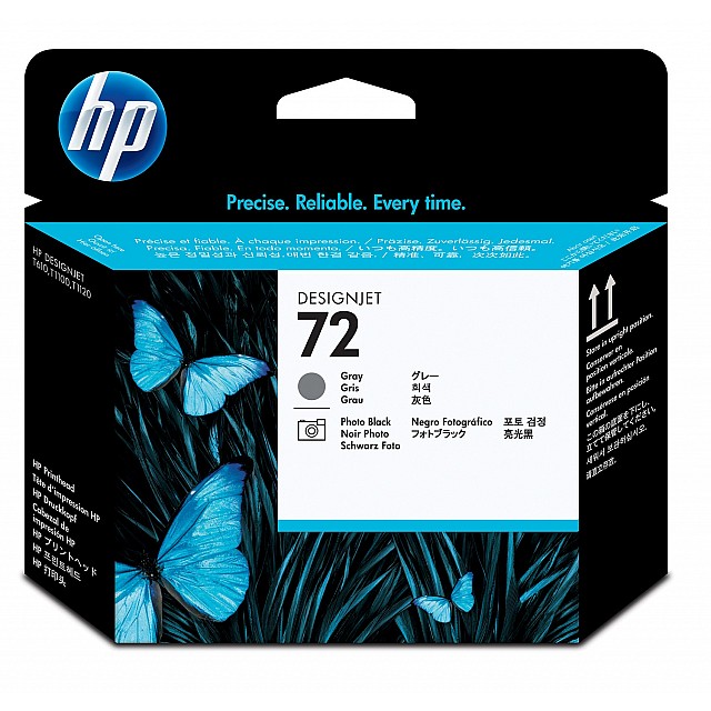 HP 72 original printhead C9380A grey and photo black standar