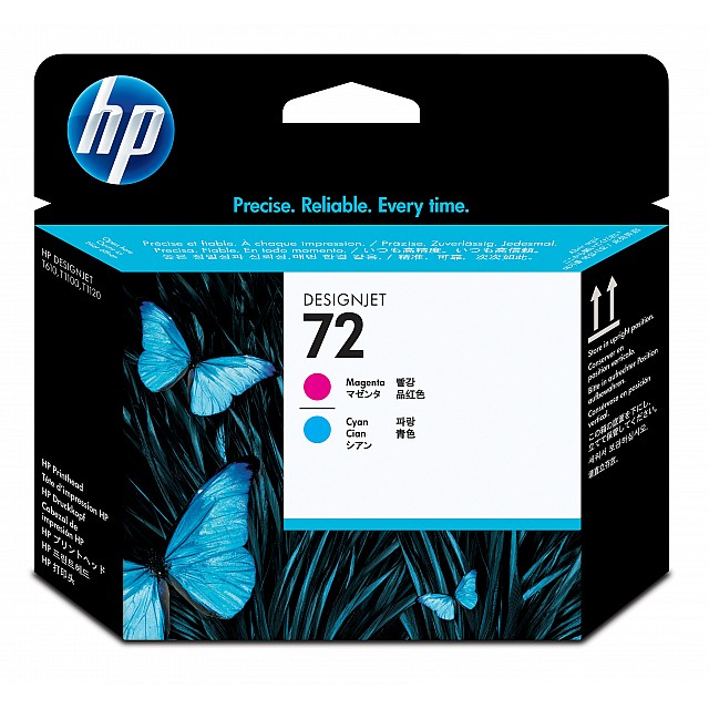 HP 72 original printhead C9383A magenta and cyan standard ca