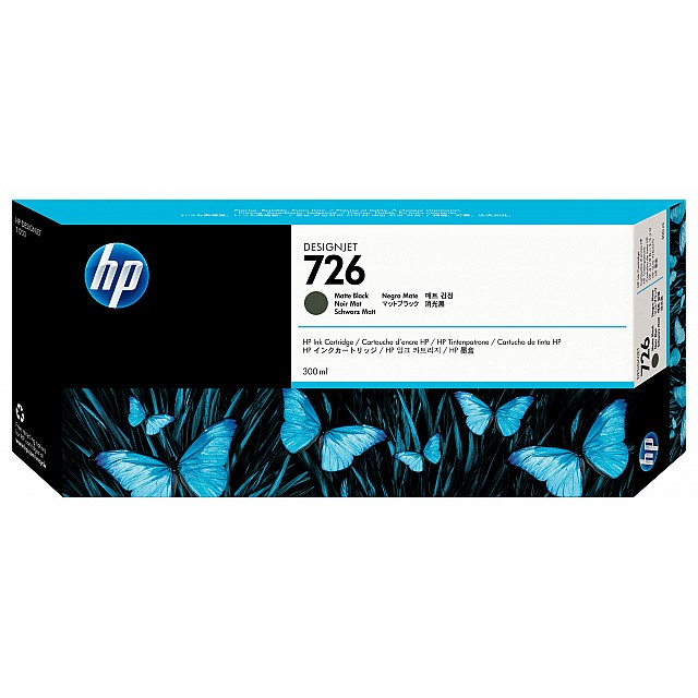 HP 726 original Ink cartridge CH575A matte black standard ca