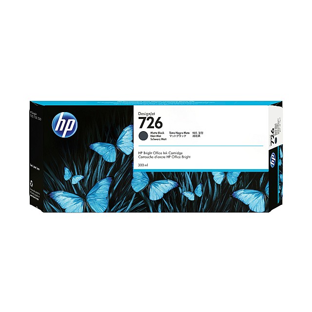 HP 726 original Ink cartridge CH575A matte black standard ca