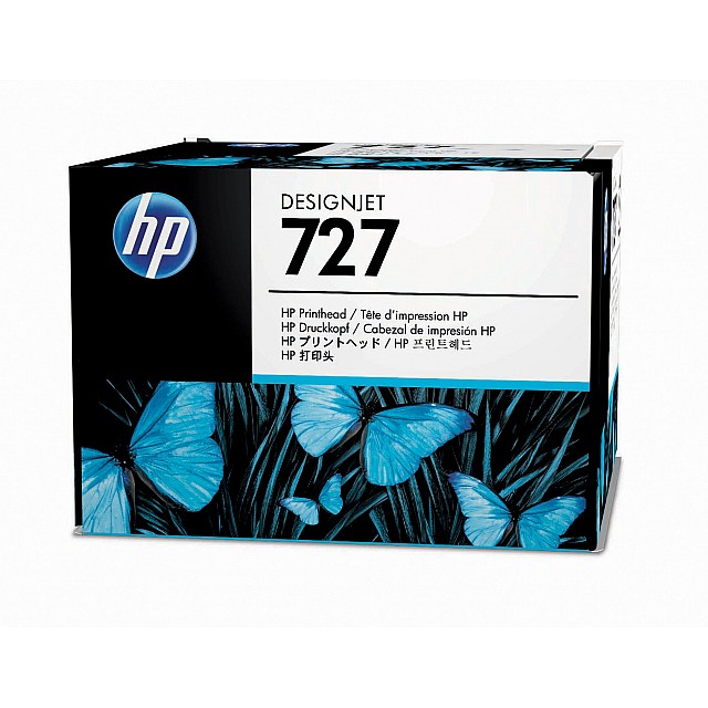 HP 727 original printhead B3P06A black and colour standard c