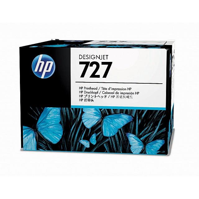 HP 727 original printhead B3P06A black and colour standard c