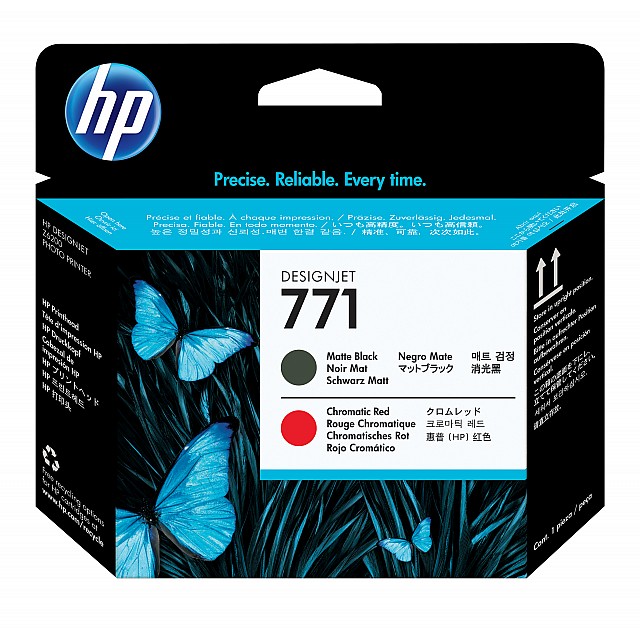 HP 771 original printhead CE017A matte black and chromatic r
