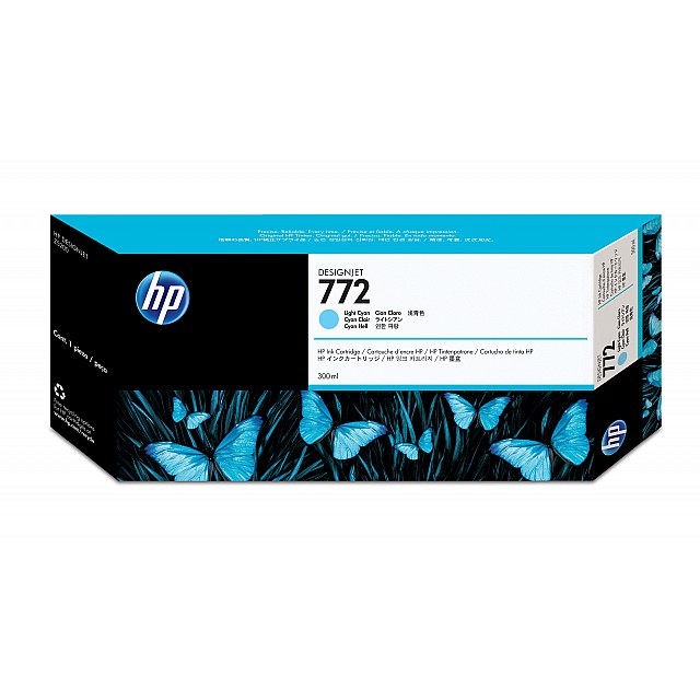 HP 772 original Ink cartridge CN632A light cyan standard cap