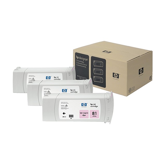 HP 81 original dye Ink cartridge C5071A light magenta standa