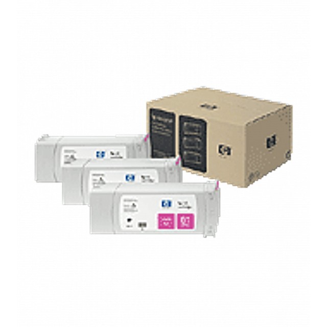 HP 81 orginele dye inktcartridge magenta standard capacity 3