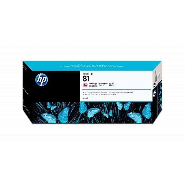 HP 81 original dye Ink cartridge C4935A light magenta standa