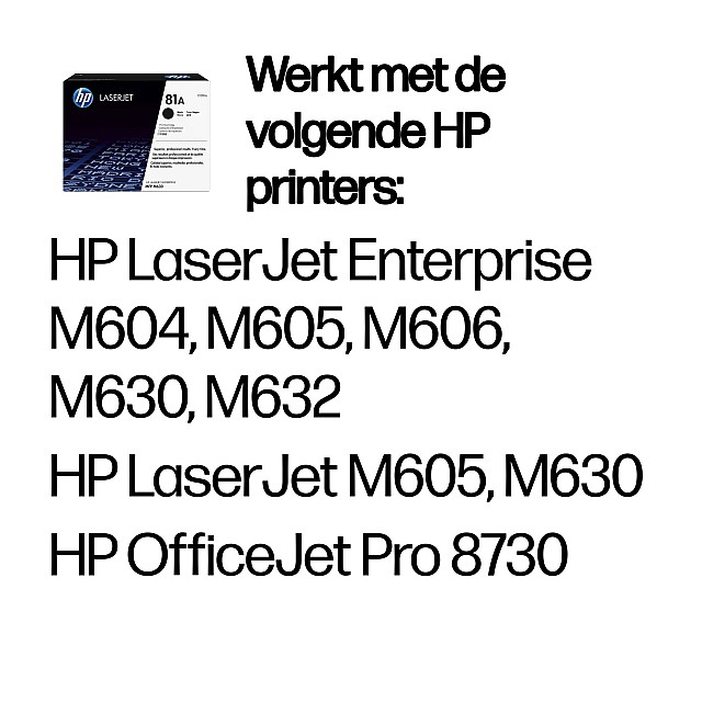 HP 81A original Toner cartridge CF281A black standard capaci