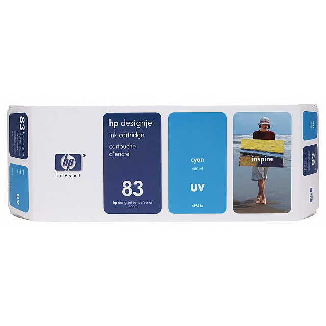 HP 83 originele UV inktcartridge cyaan standard capacity 680