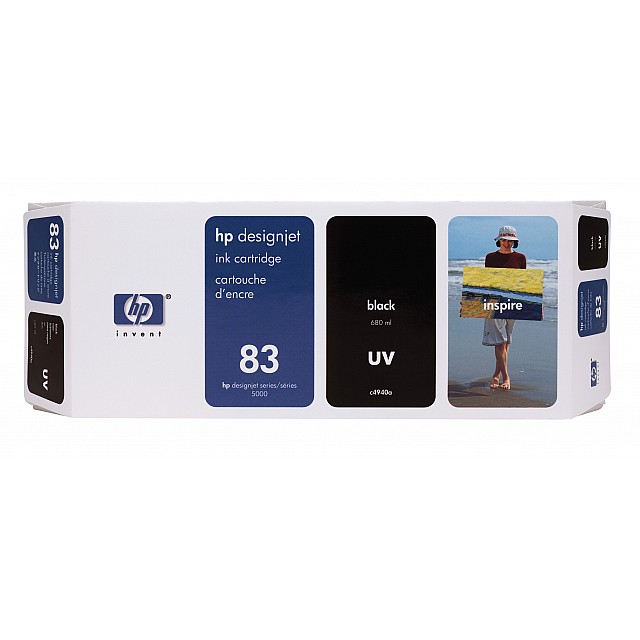 HP 83 originele UV inktcartridge zwart standard capacity 680