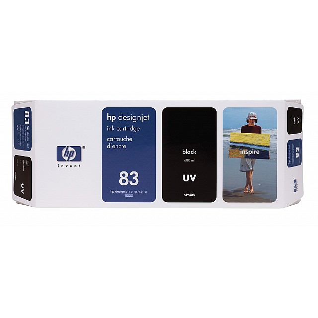 HP 83 originele UV inktcartridge zwart standard capacity 680