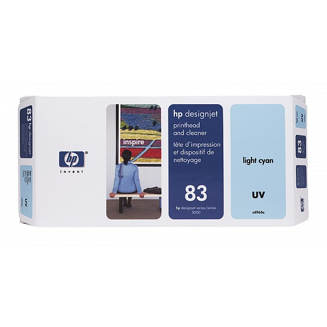 HP 83 originele printkop incl. reiniger licht cyaan standard