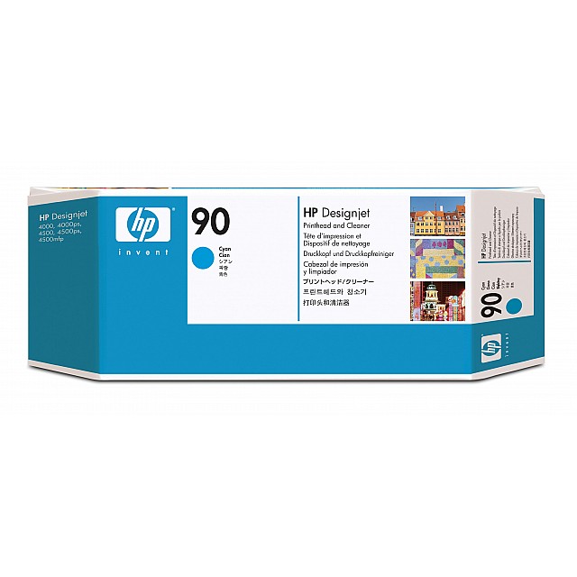 HP 90 original printhead C5055A incl. cleaner cyan standard