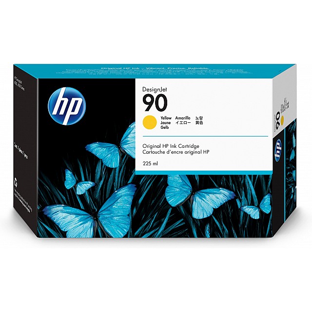 HP 90 originele ink cartridge geel standard capacity 225ml 1