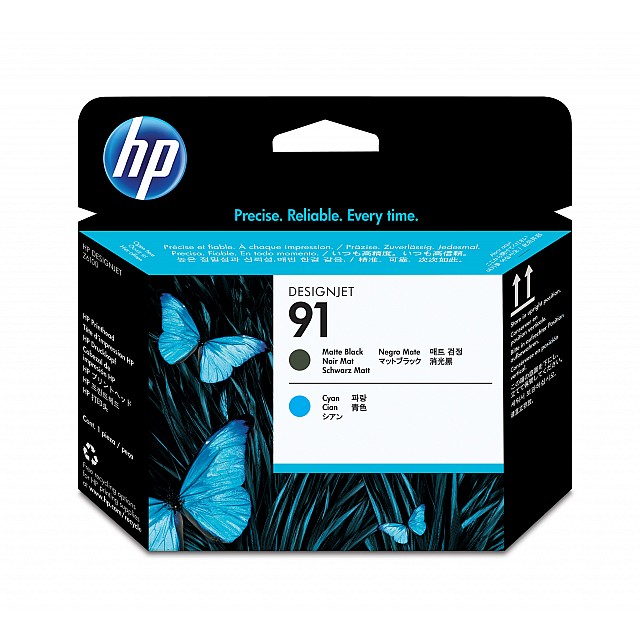HP 91 original printhead C9460A matte black and cyan standar